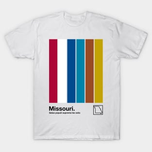 Missouri // Original Minimalist Artwork Poster Design T-Shirt